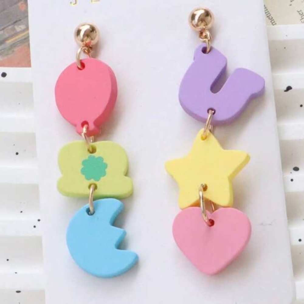 Lucky Charms Marshmallow Dangle Earrings - Picture 4 of 8